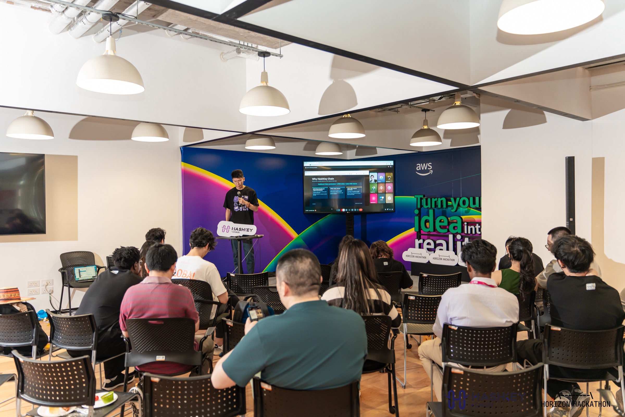 HashKey Chain Horizon Hackathon demo room